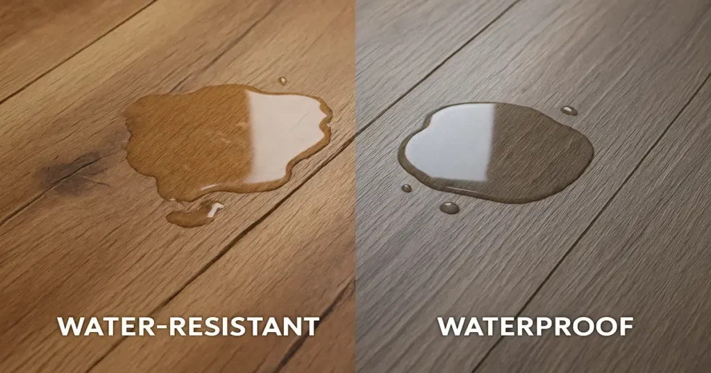 Water- Resistant vs Waterproof Flooring